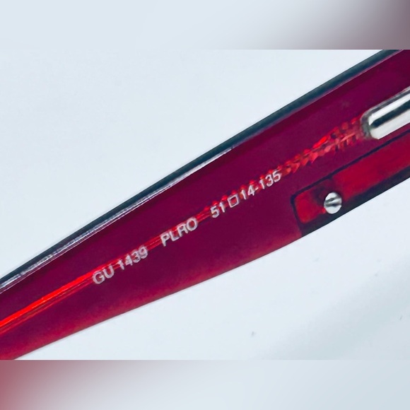 Guess GU1439 Purple Burgundy Oval Sunglasses Frames Only - Picture 8 of 8